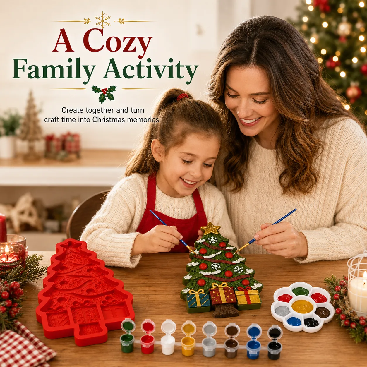Family Christmas craft activity
