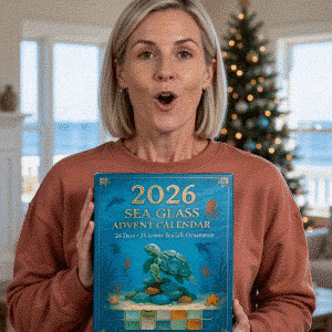 Sea-glass-inspired coastal Christmas Advent calendar