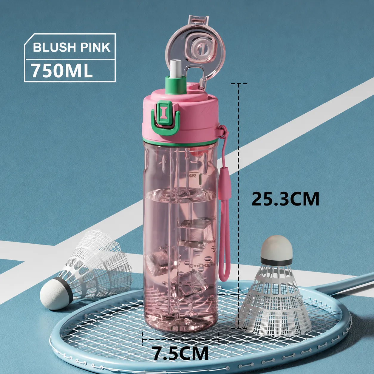 Blush Pink 750ml bottle dimensions