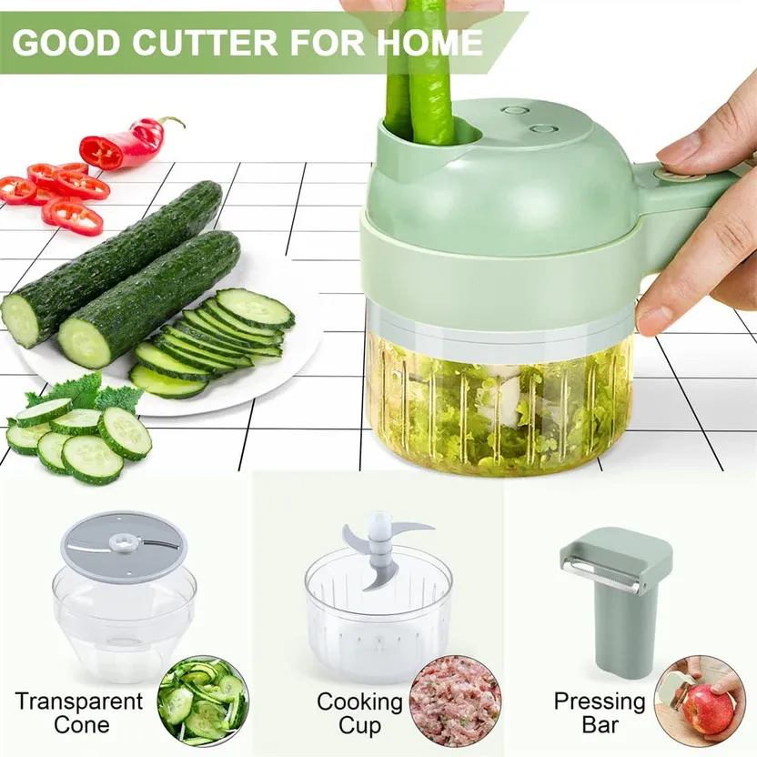 4 in 1 electric vegetable chopper