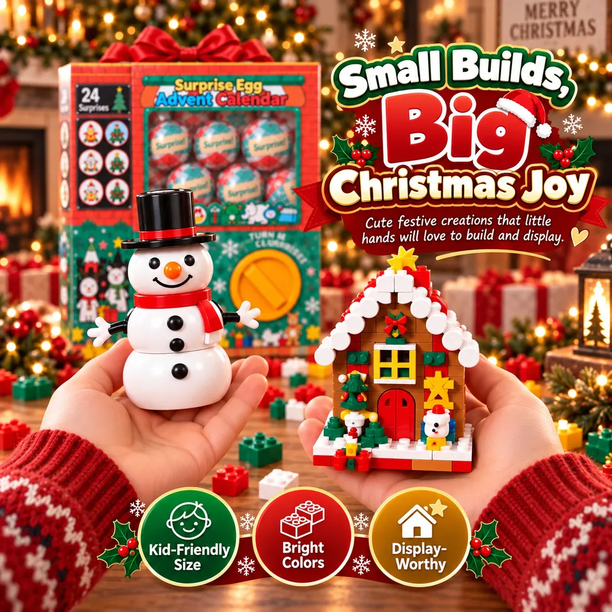 🎄🎅 2026 Christmas Capsule Building Blocks, Surprise Mini Building Set 🎁 🎄🎅 2026 Christmas Capsule Building Blocks, Surprise Mini Building Set 🎁