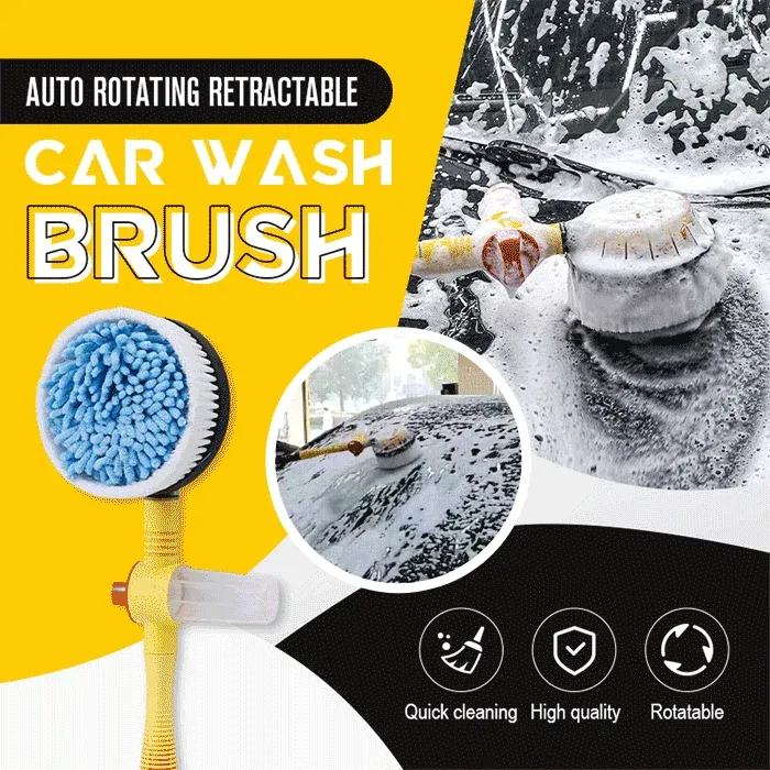 Water-powered brush rotation detail