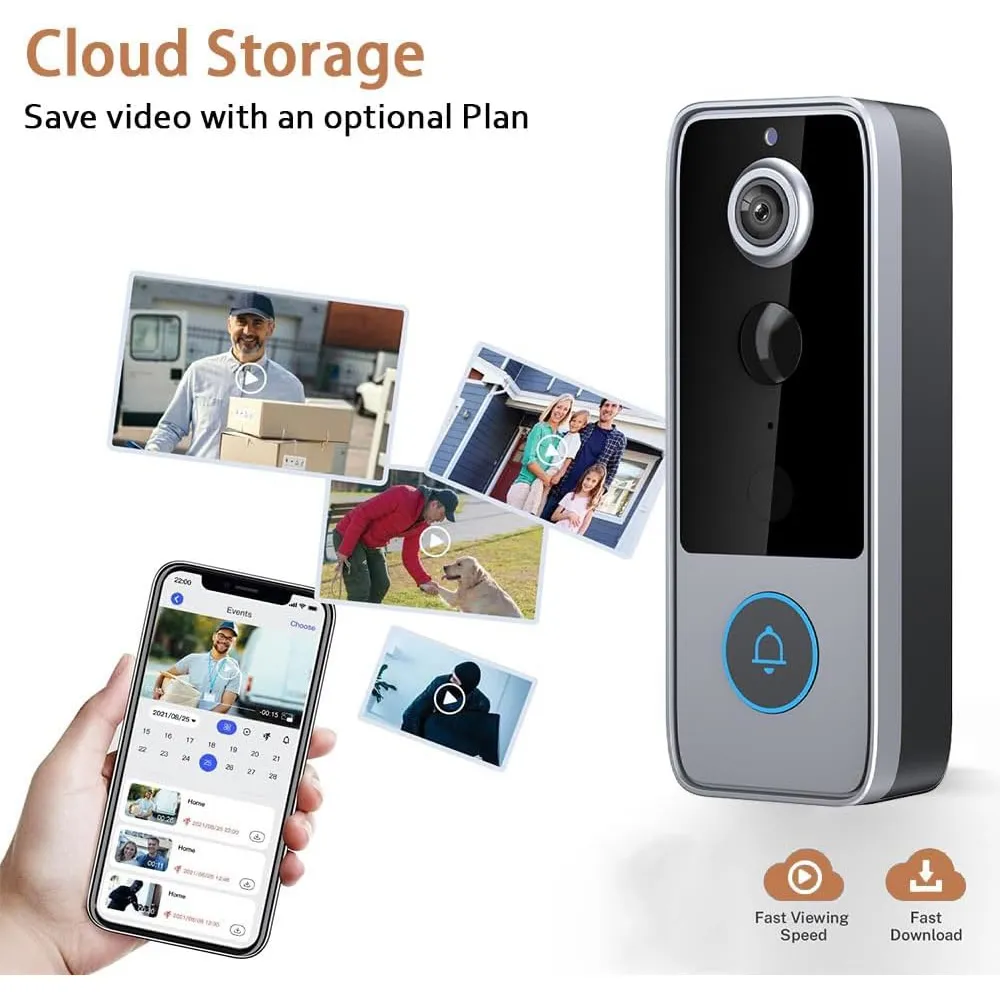 Phone interface and optional cloud video storage concept