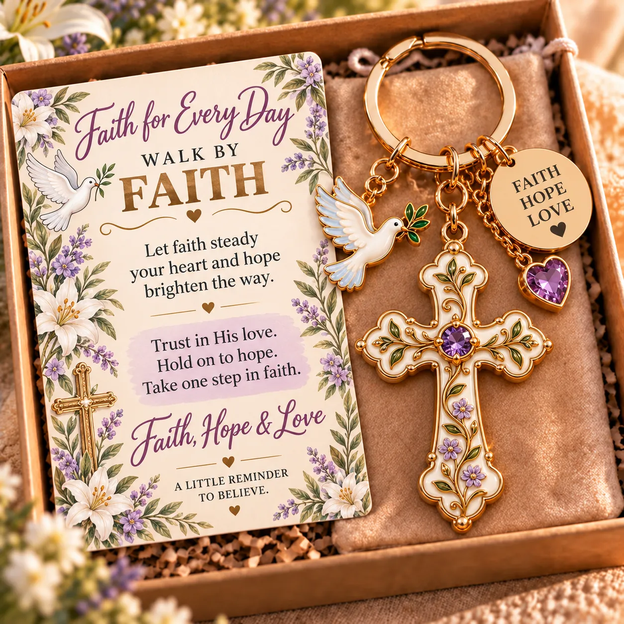 Christian keepsake keychain design gallery, image 3 of 5