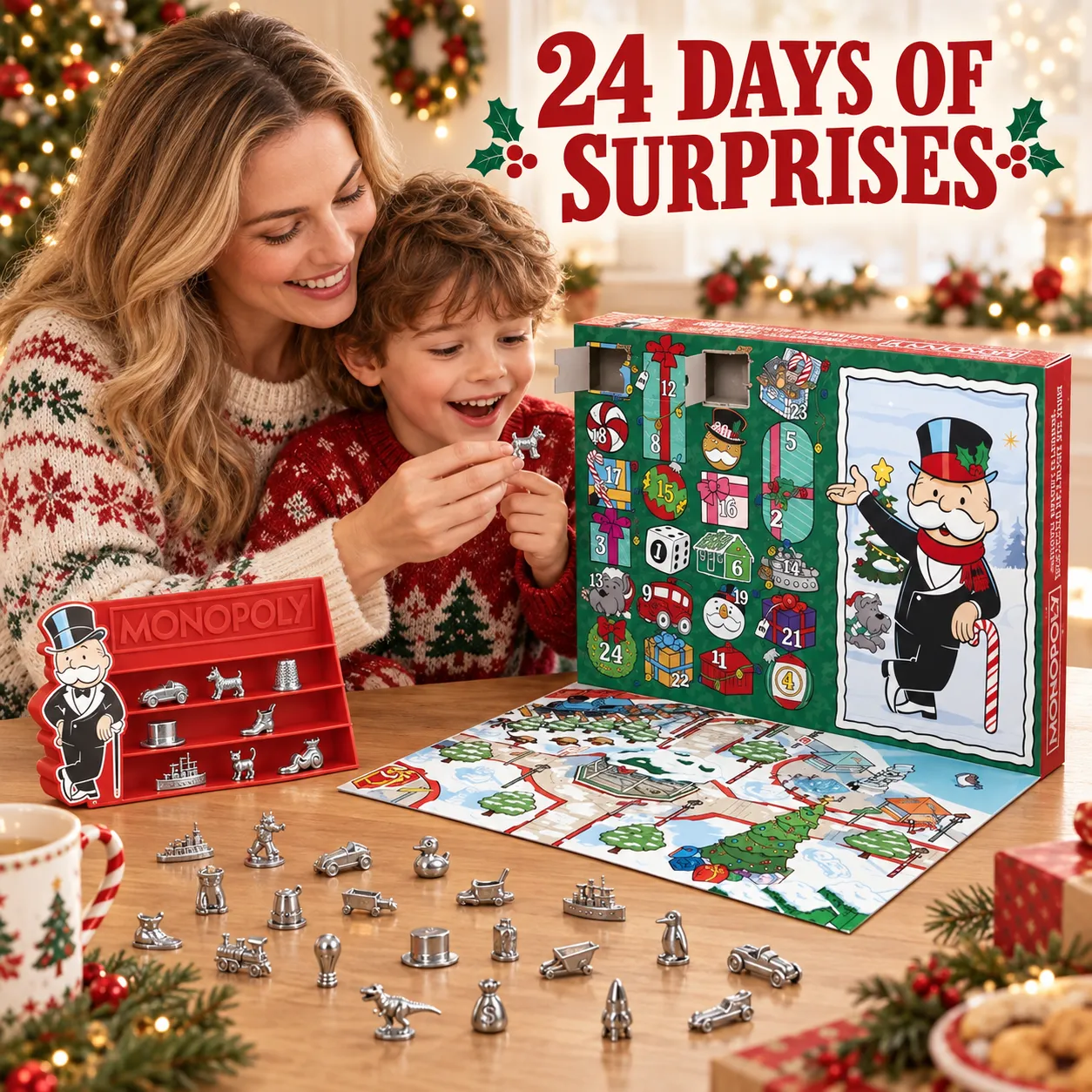 24-day Christmas token countdown calendar