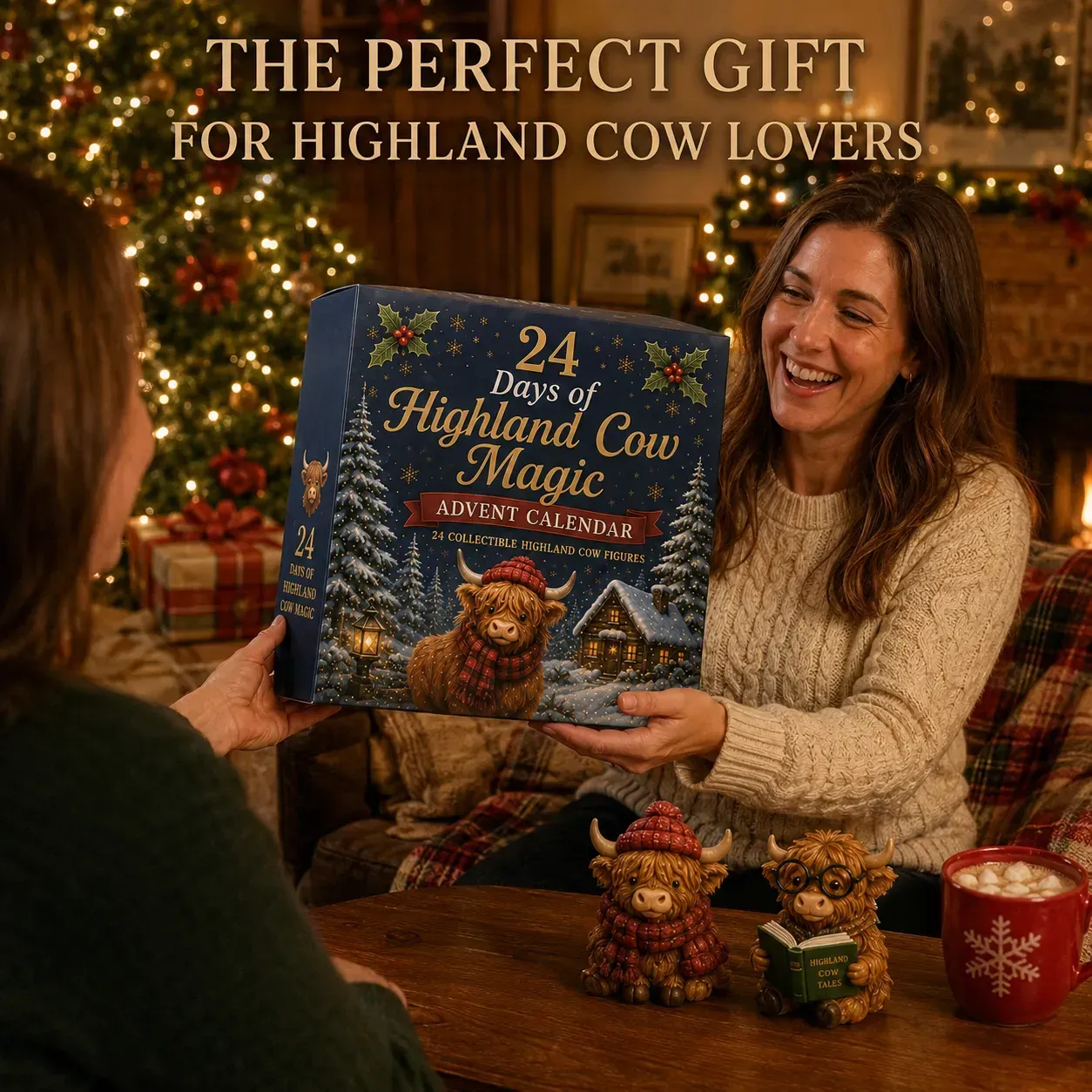 Highland Cow Advent Calendar product presentation
