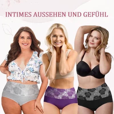 ✨Letzter Tag: Kaufen Sie 1 Packung und erhalten Sie 3 Packungen.🔥Damen-Slip mit hoher Taille und Bauchkontrolle aus reiner Baumwolle in Übergröße