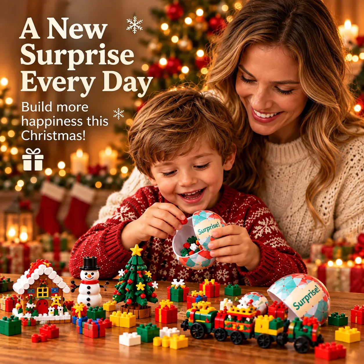 🎄🎅 2026 Christmas Capsule Building Blocks, Surprise Mini Building Set 🎁 🎄🎅 2026 Christmas Capsule Building Blocks, Surprise Mini Building Set 🎁