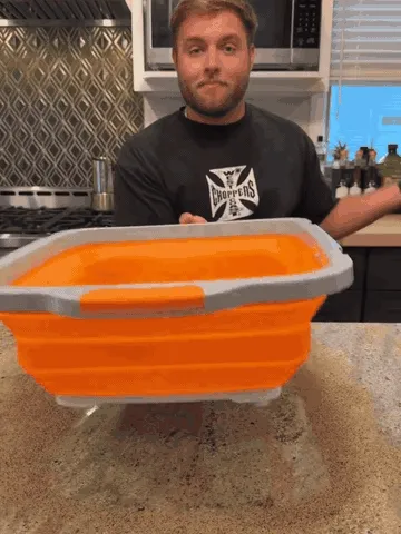 Collapsible prep station product demonstration