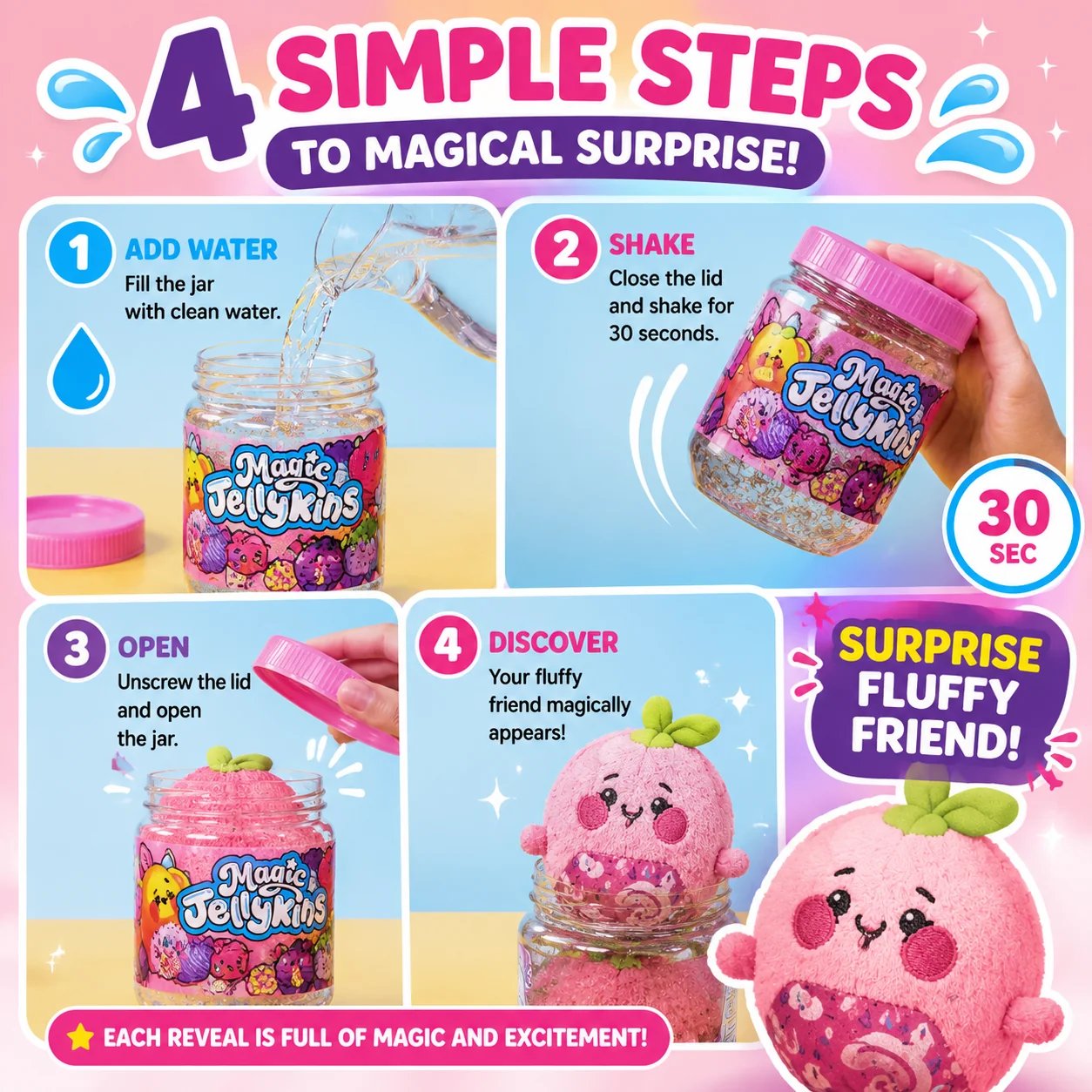 Magical plush jar experience
