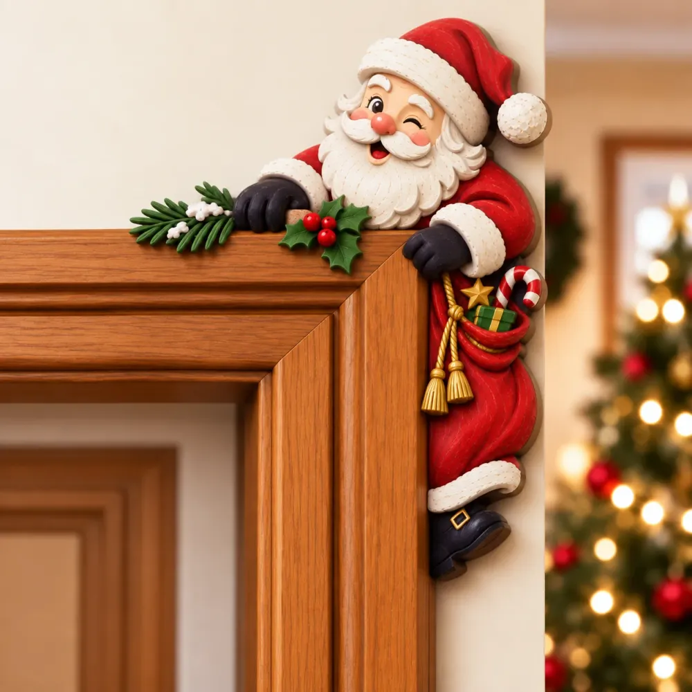 Right Side option showing Santa Claus on the opposite upper doorway corner