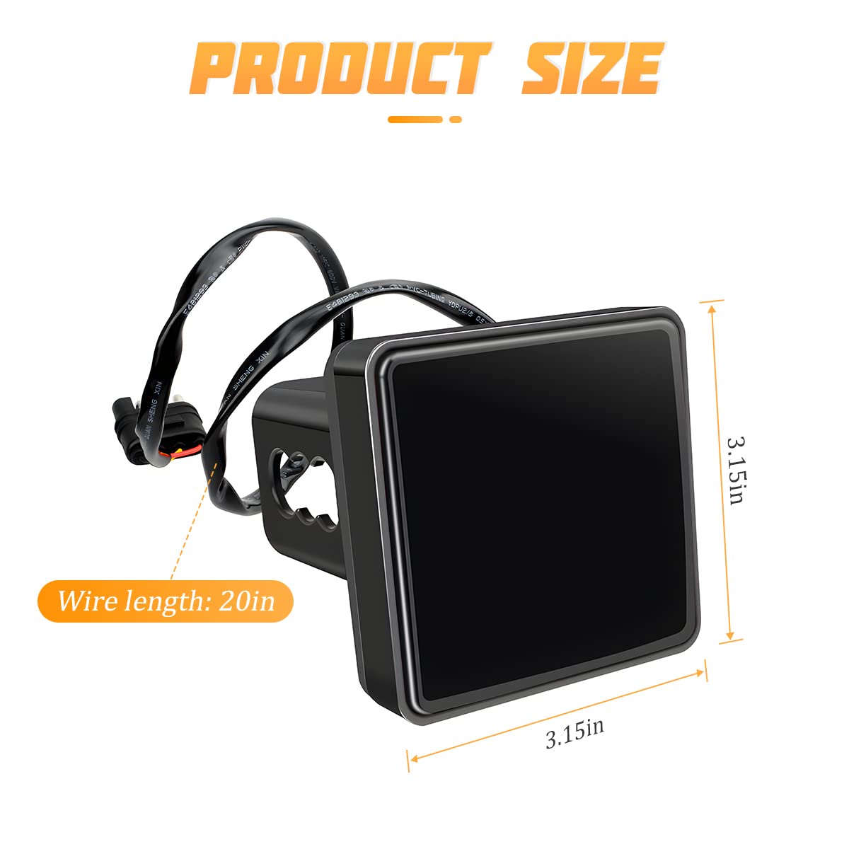 LED Hitch Light Dimensions