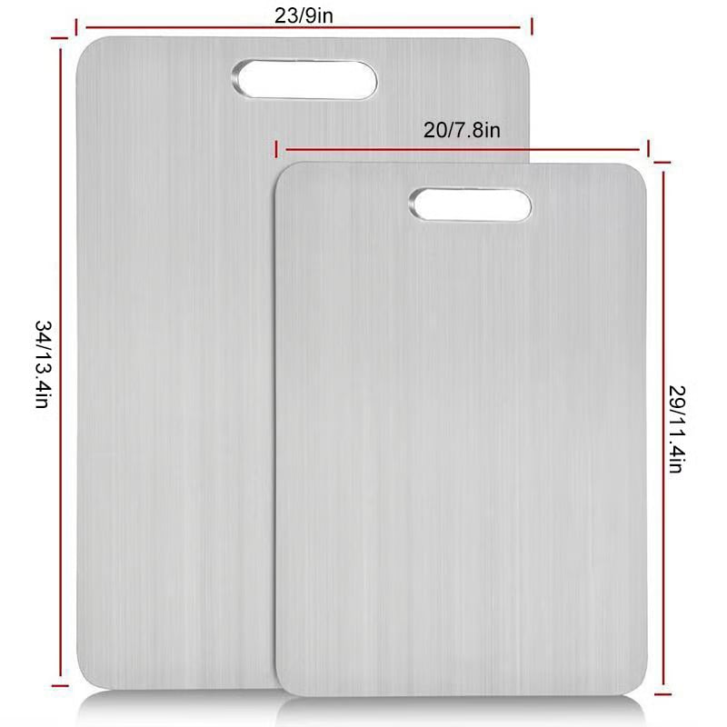 🔥Last Day Promotion 49% OFF-Stainless Steel Double Sided Chopping Board