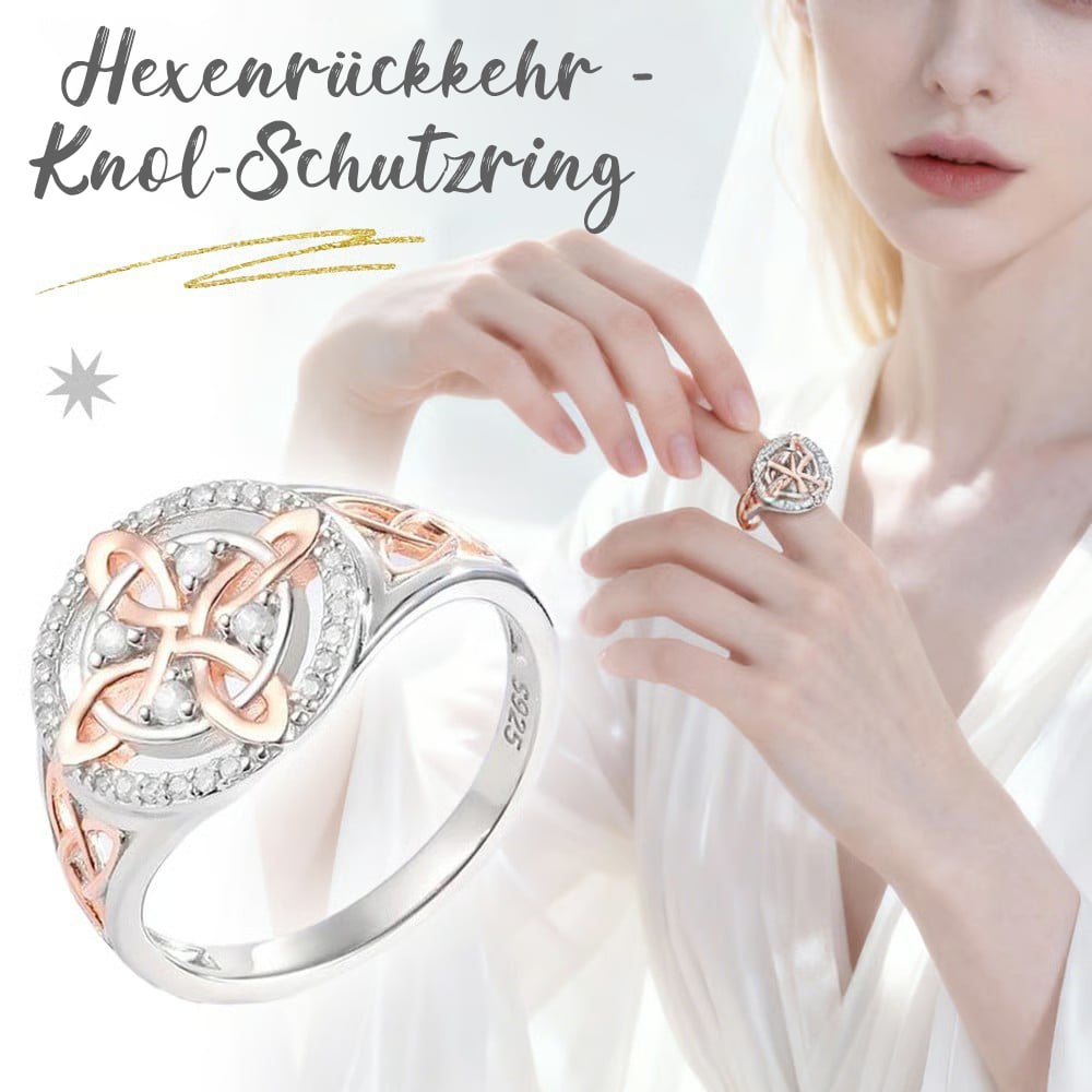 🔮💍 Handgefertigter Return-Knot-Schutzring der Hexe 💞 Schütze deine Liebsten