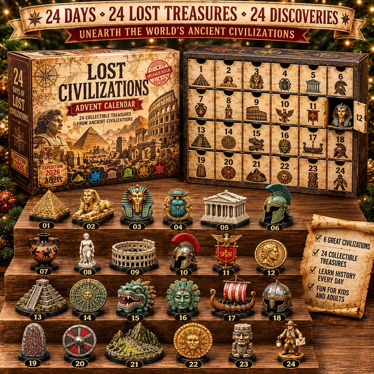 Complete Lost Civilizations 24 piece archaeological collection