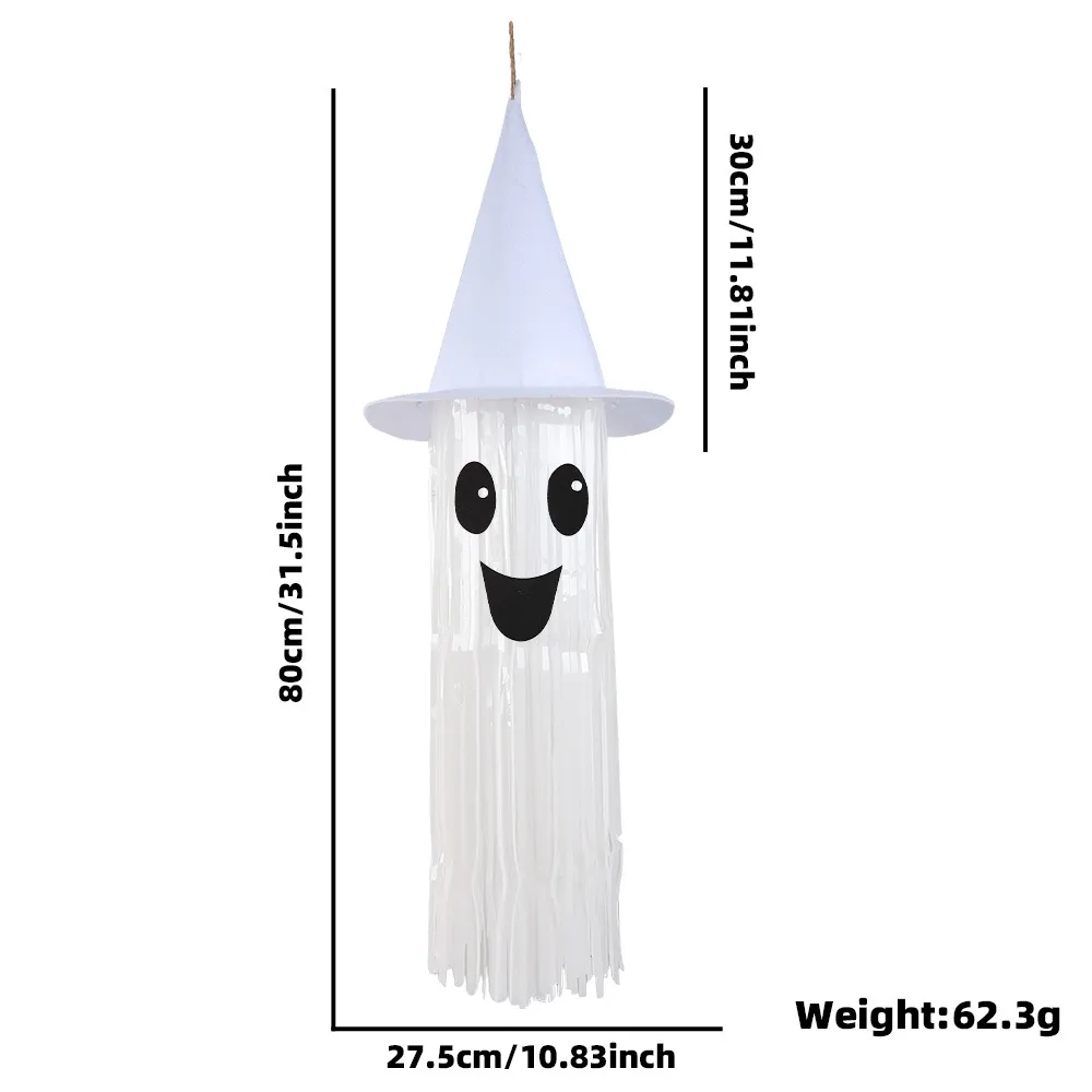 White light-up tassel ghost dimensions