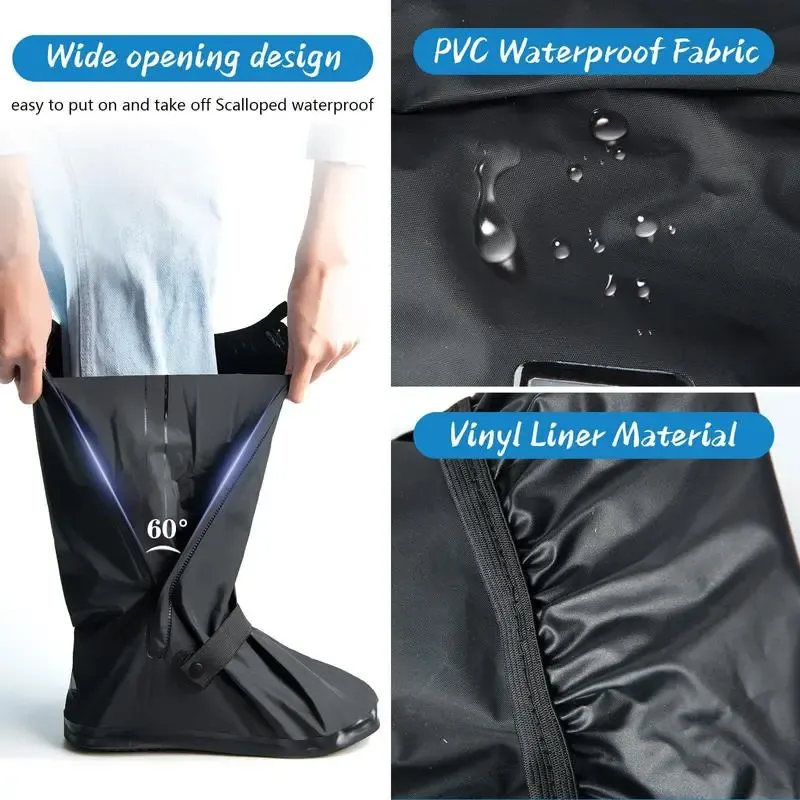 Waterproof PVC material and wide zipper opening