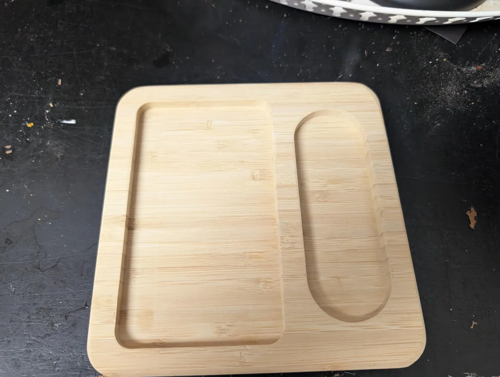 Natural Wood Serving Board for Butter and Cheese