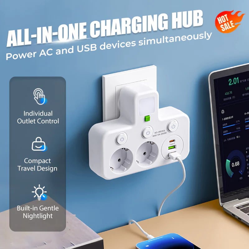 49% OFF🔥 Smart power strip with USB ports