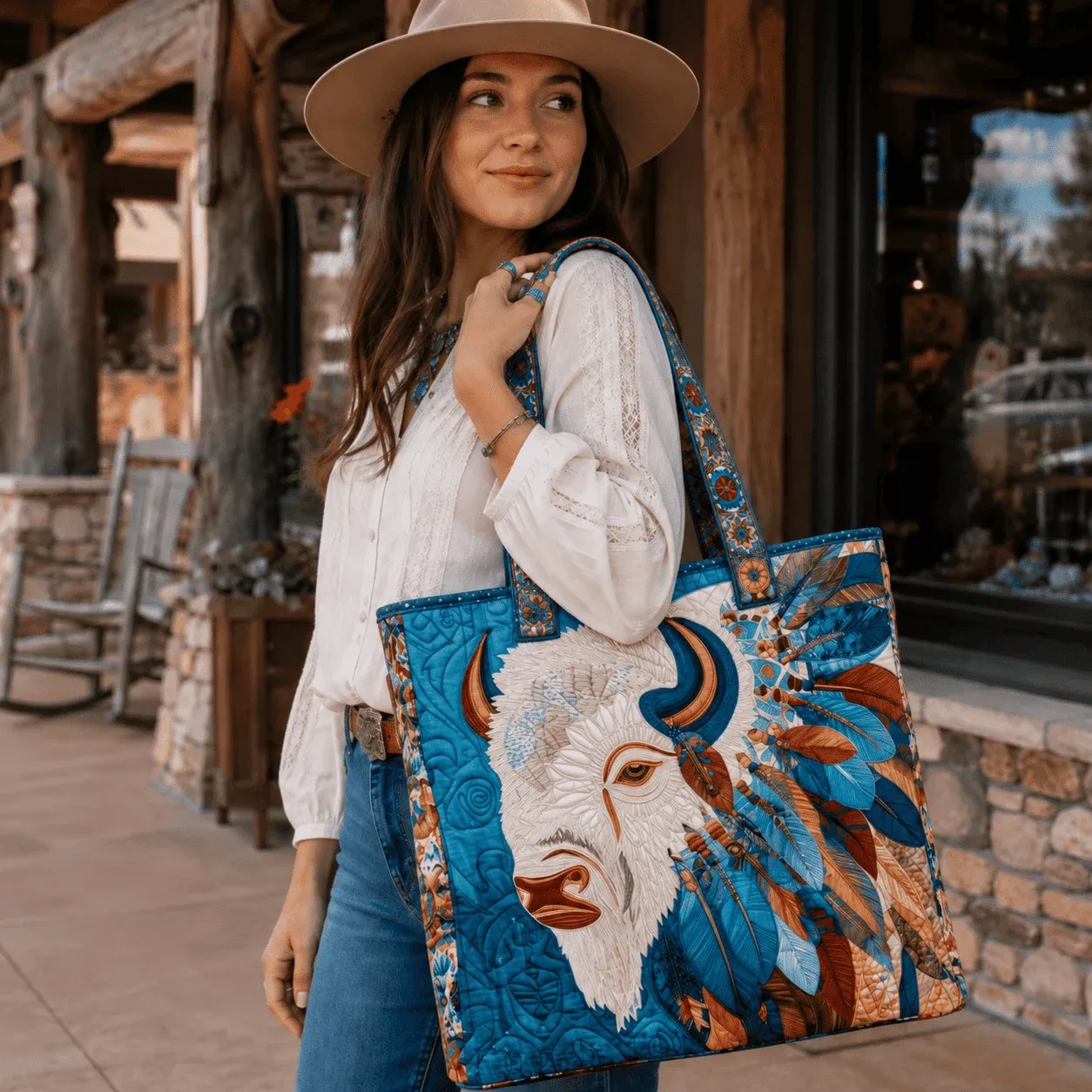 Western quilted bag story image