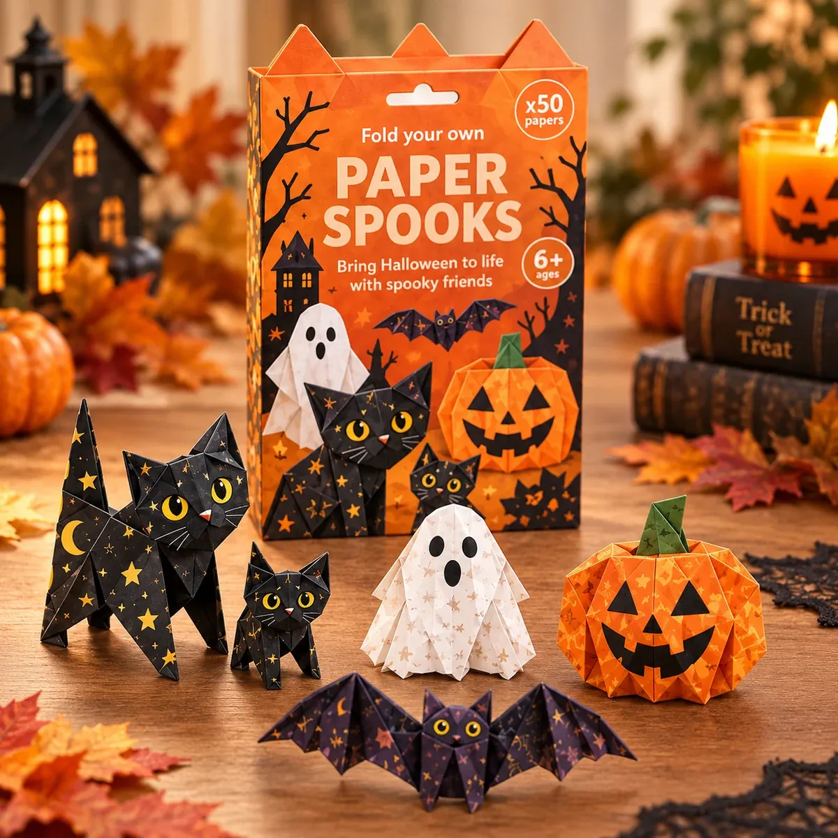 Spooky Friends Paper Spooks Halloween craft set