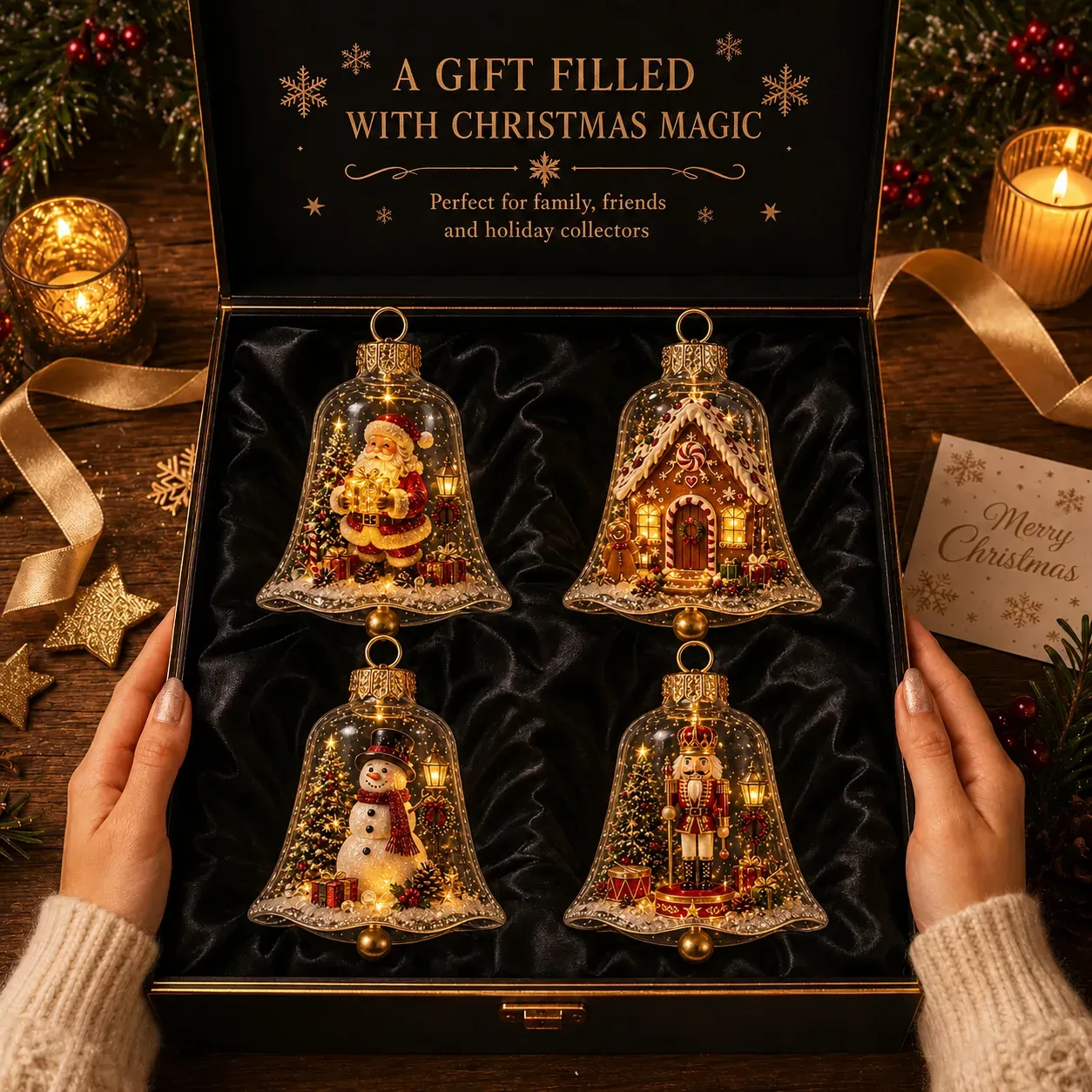 A gift filled with miniature Christmas magic