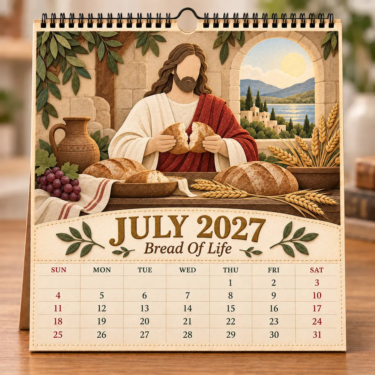 July 2027 Bread Of Life calendar page
