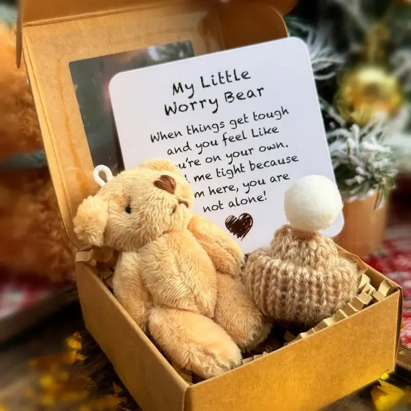 🎁Handgefertigter Mini-Plüsch-Teddybär in einer Box