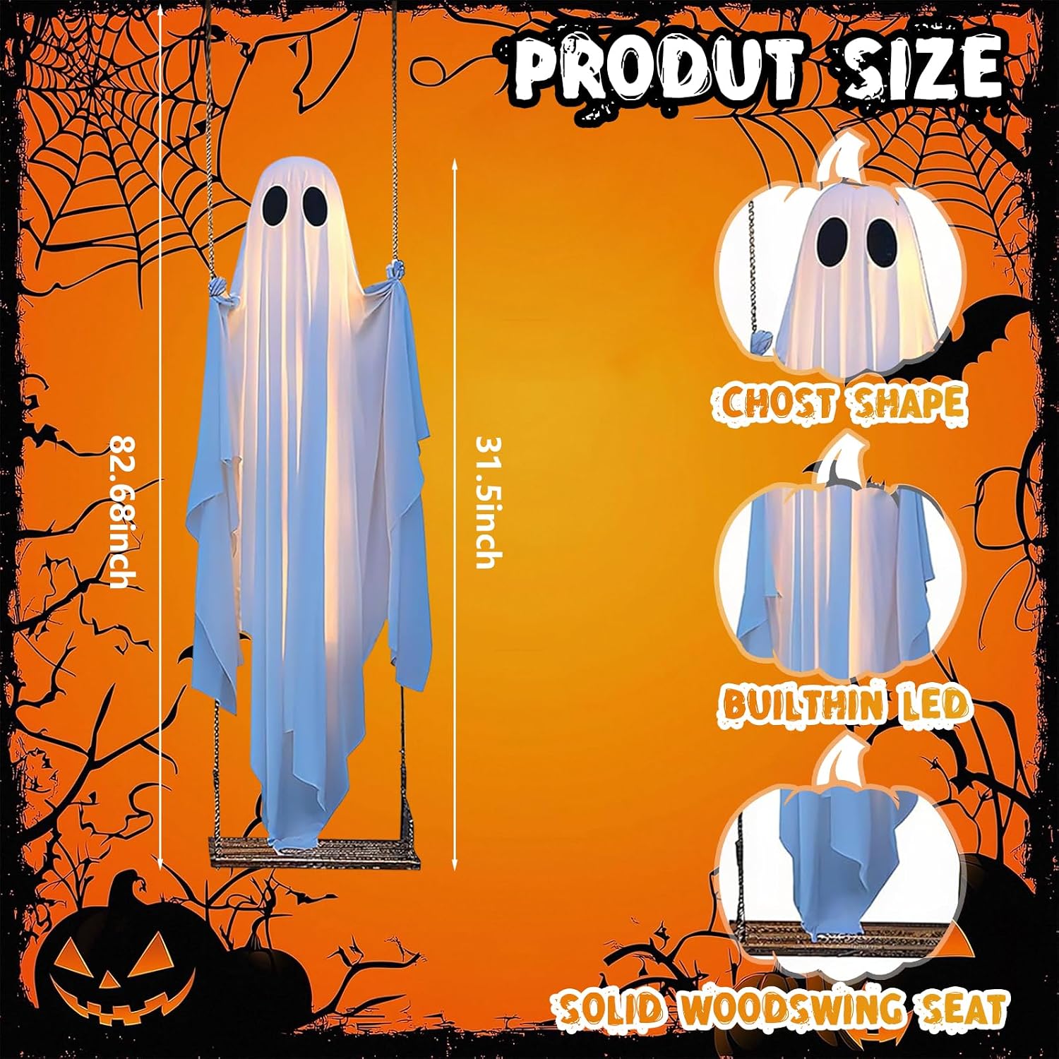Hanging swing ghost product details