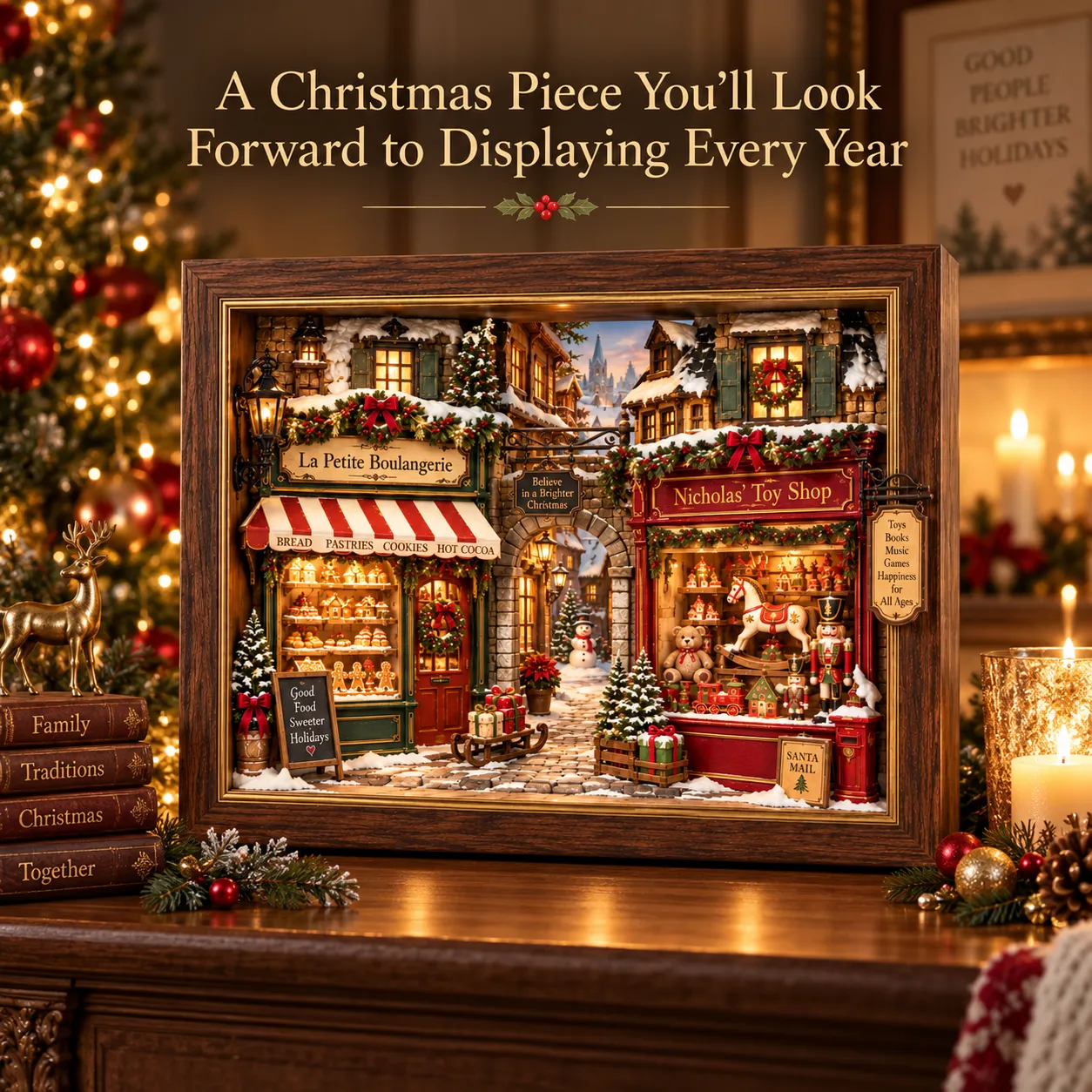 A cozy holiday piece that feels truly special in the home