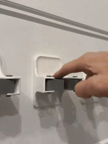 Quick wall-mounted cleaning-tool organization demonstration