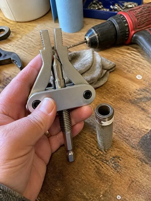 Garage pipe repair result