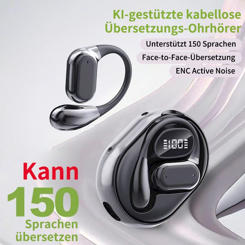 🏆#1 Bestseller ⏰ 49 % RABATT 💎AI-Übersetzung Kabellose OWS Bluetooth 5.4-Ohrhörer (kompatibel mit iOS und Android)