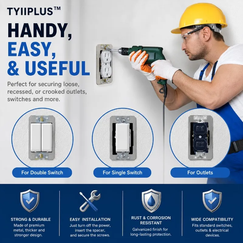 Wall plate spacer installation process