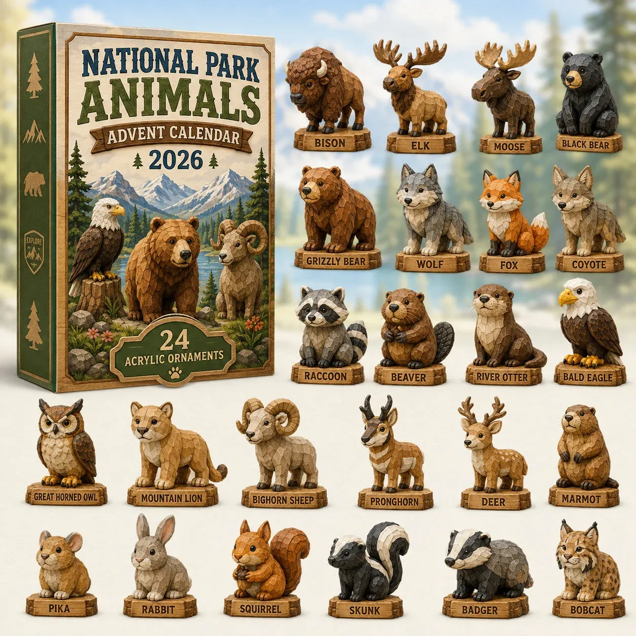 24 Days of National Park Wildlife collection