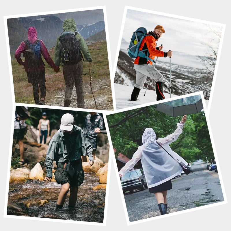 Rain shoe covers for outdoor activities
