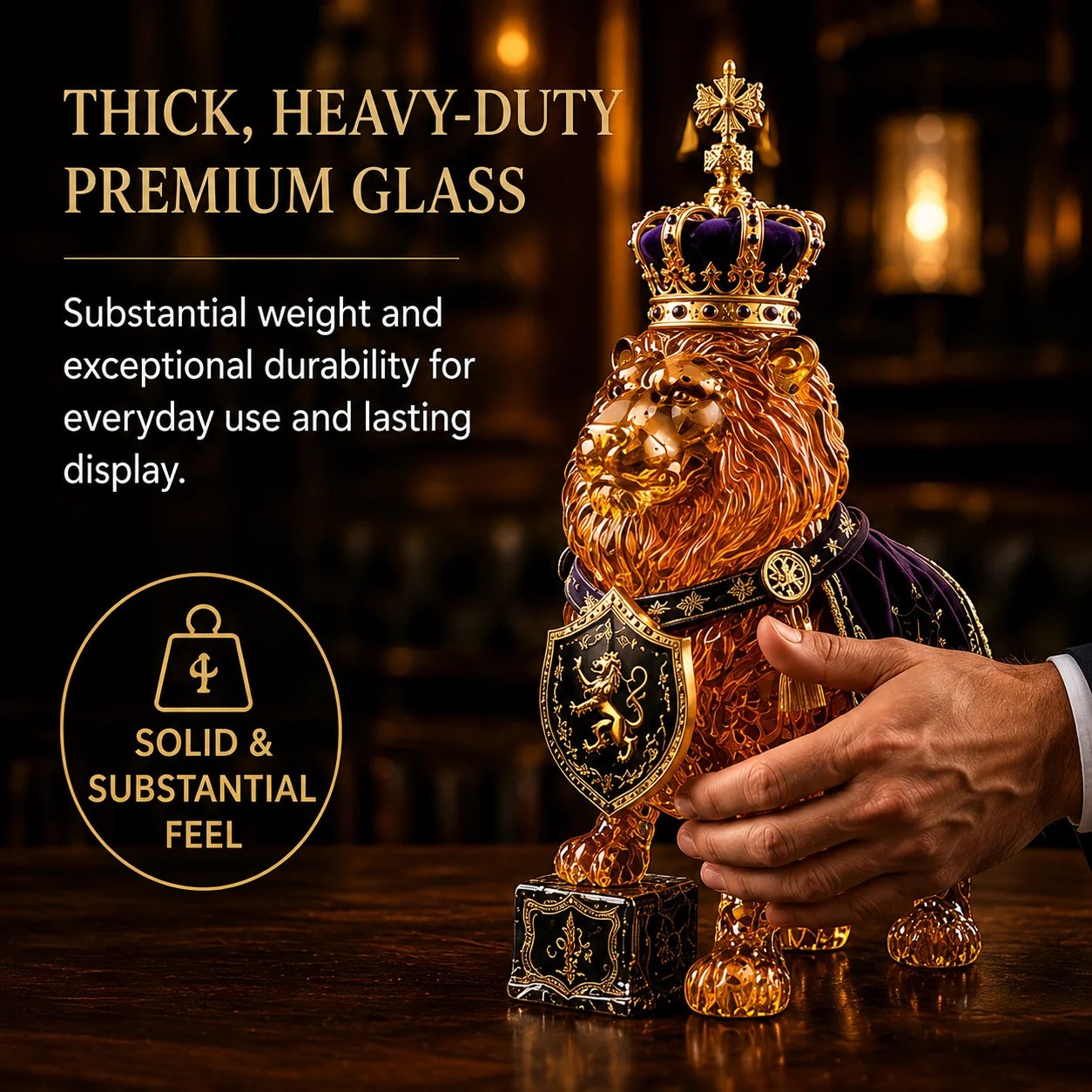 Royal Lion decanter craftsmanship