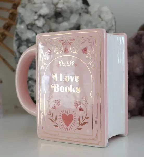 Book Lover - Book Mug Pink – TheSimpleCollection