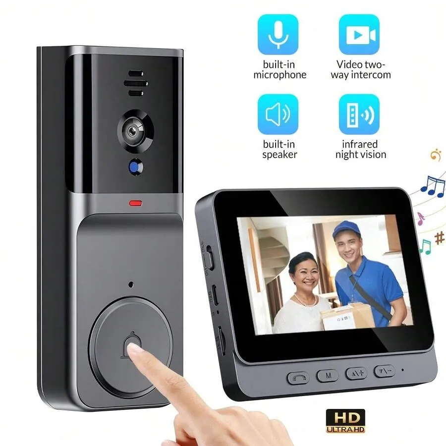 M16S video doorbell and indoor monitor with core communication features