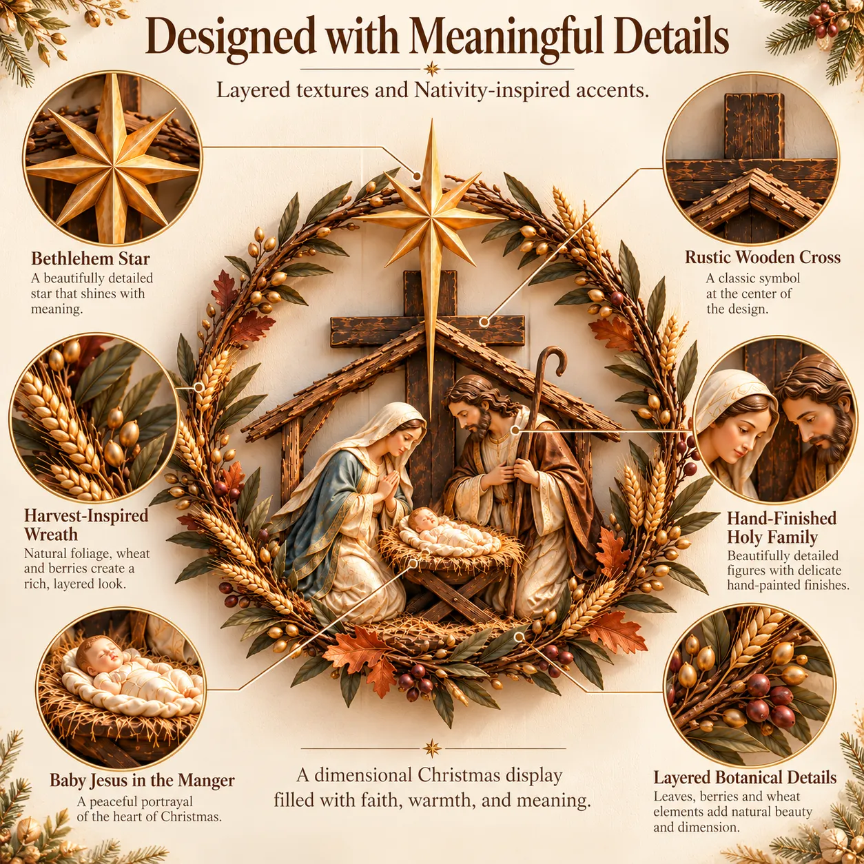 Designed with meaningful Nativity details