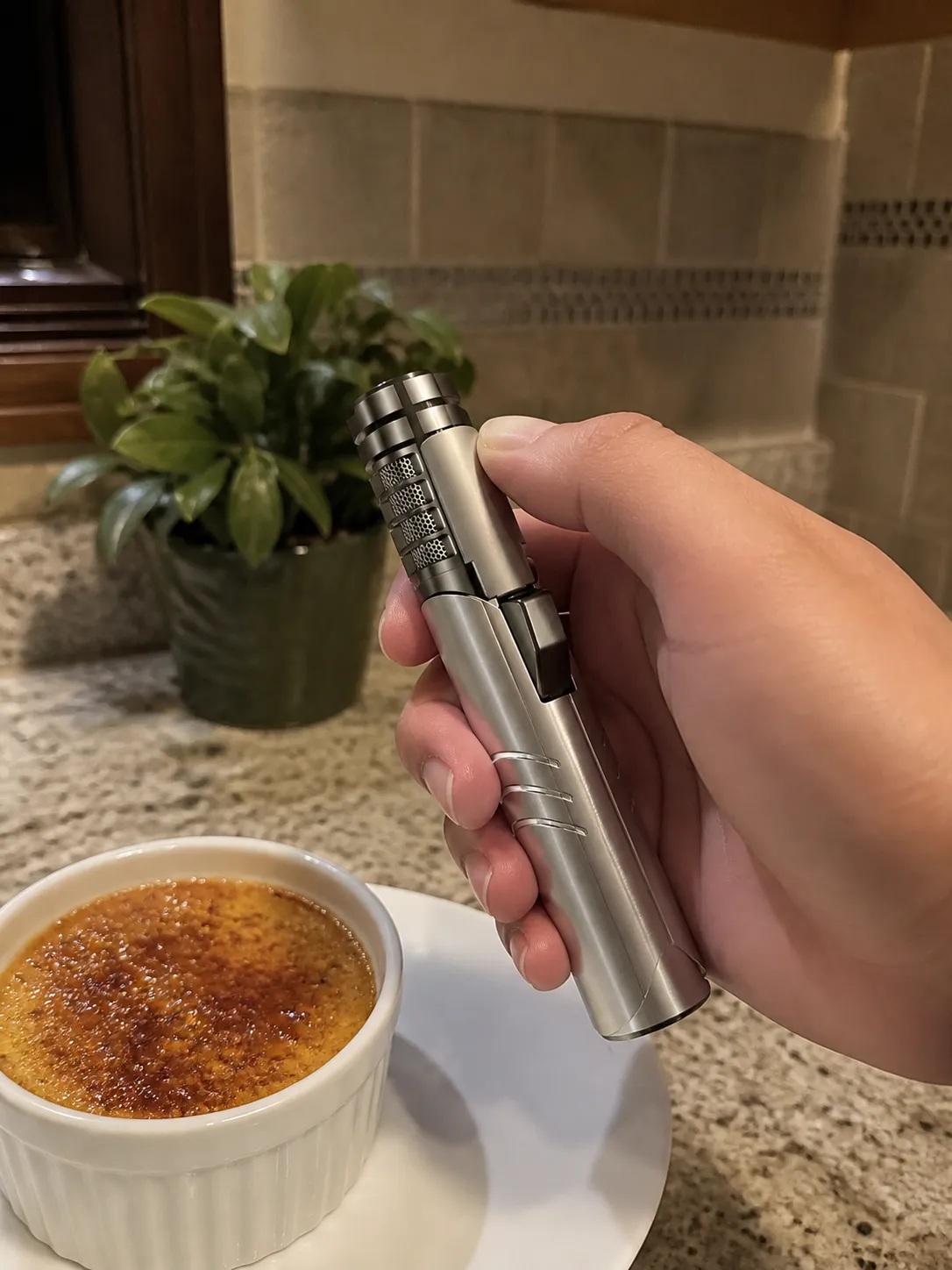 Torch used for dessert finishing
