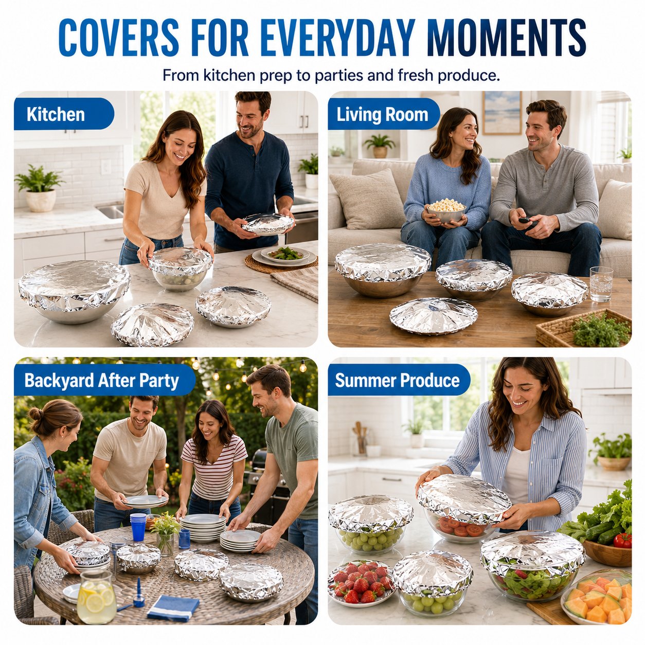 Multi-pack of expandable food covers