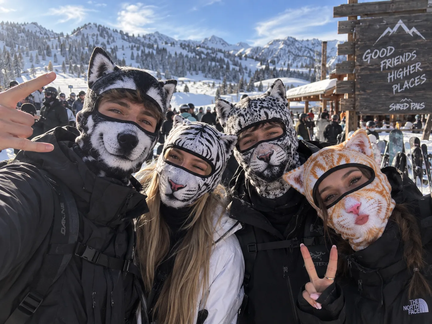 Cat balaclava lifestyle photo