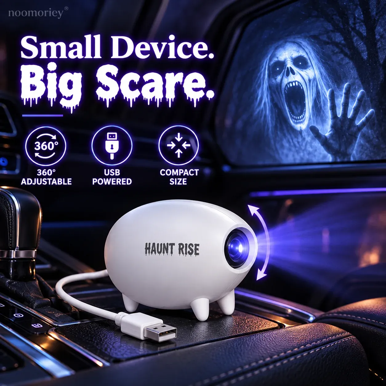USB powered Halloween projector