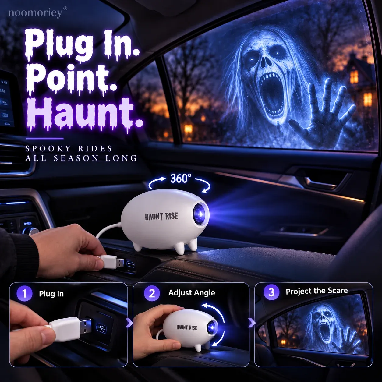 360 adjustable Halloween projector