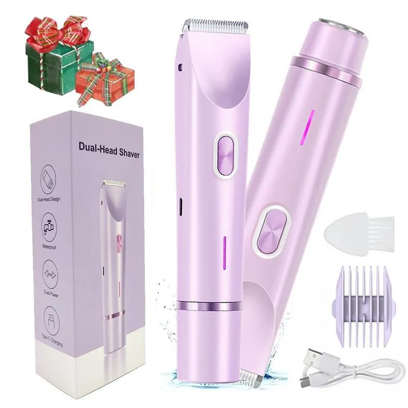 🎀Mother'S Day Gift. 2 in 1 Electric Hair Removal Tool Trimmer for Women