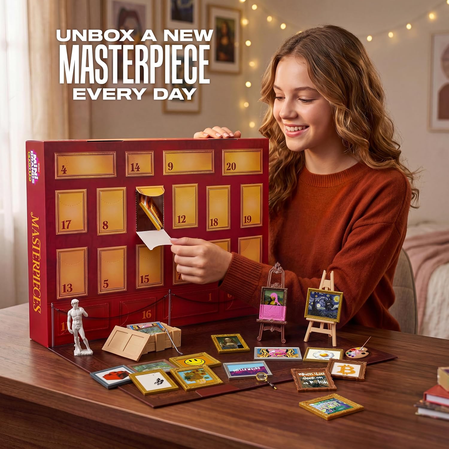Miniature art collection and gallery display