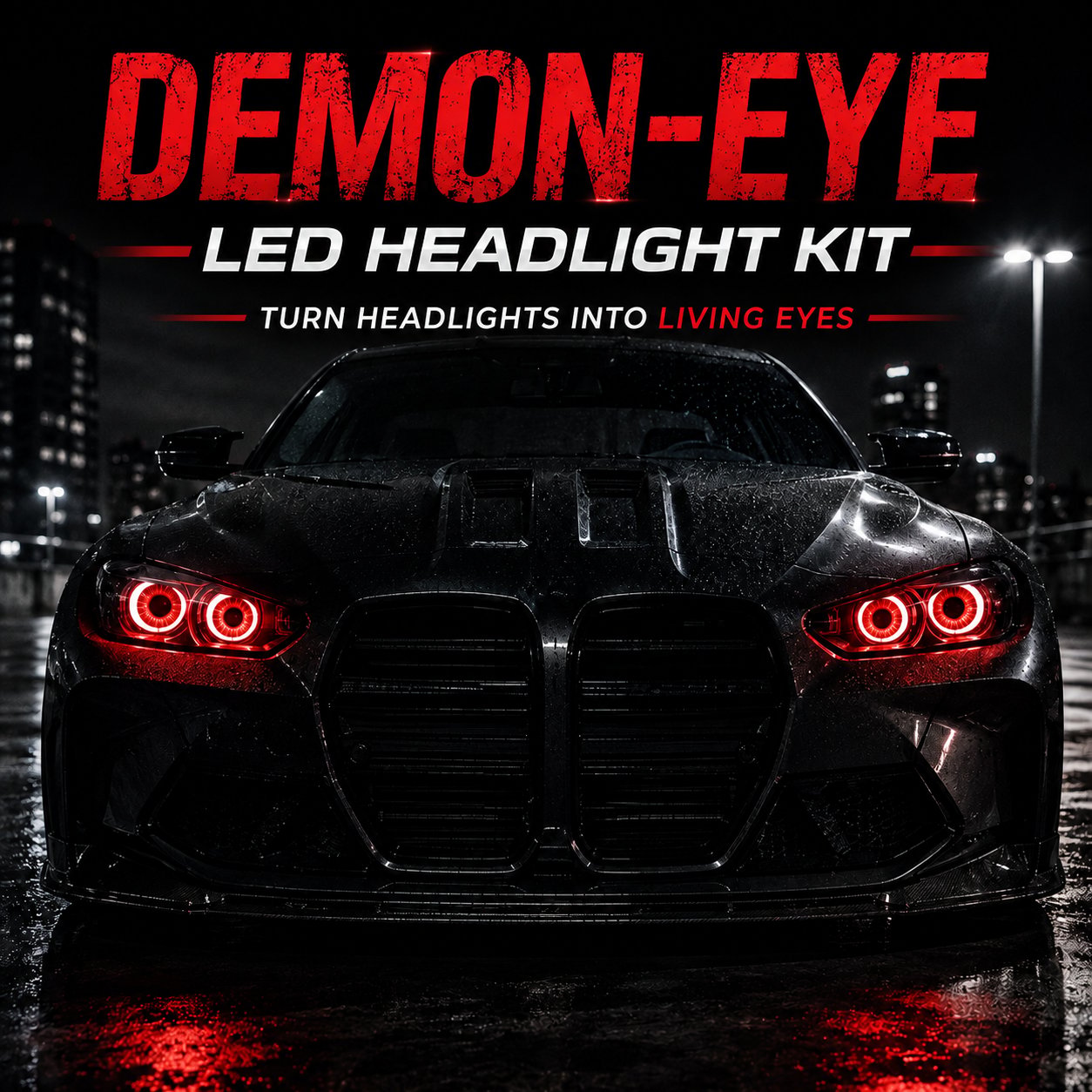 Build your demon eye RGB headlight kit custom car lighting