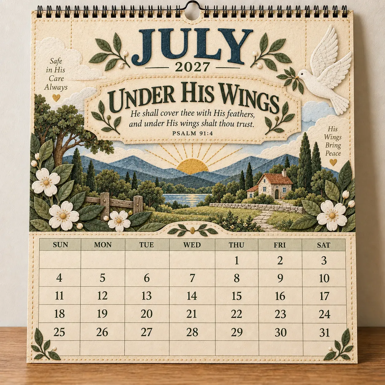 July 2027 Under His Wings Psalm 91:4
