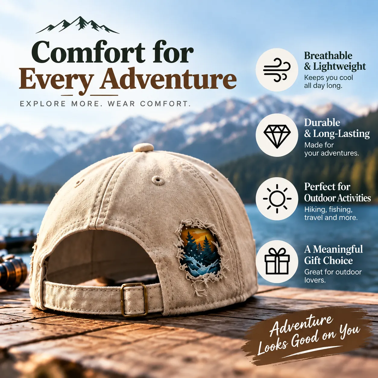 Fishing and faith cap design